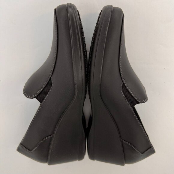 Dr. Scholls Womens 36120076 Black Gel Cushion Leather Size 7 Slip-On Shoes - Picture 8 of 10